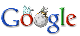 Google Anniversaire du premier pas sur la Lune - 20 juillet 2005
